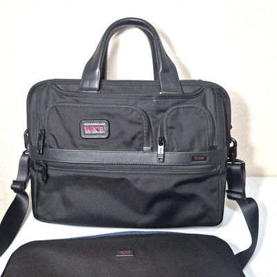 Tumi Alpha 2 Expandable Organizer Briefcase Bag 26141D2 w/Laptop Sleeve