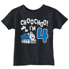 Toddler Funny T Shirts Choo Choo Im Four Sarcastic Birthday Tee For Young Kids