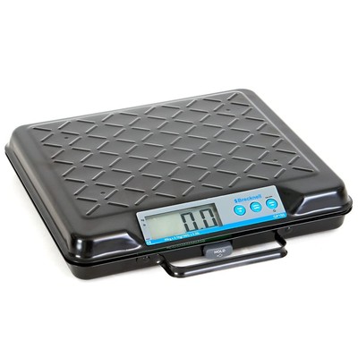 Portable Electronic Utility Bench Scale, 100lb Capacity, 12''x10'' Platform, Bl...