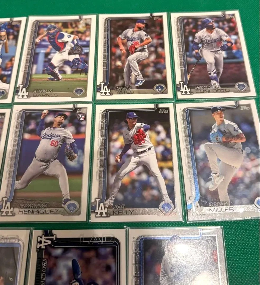 Topps Series 2 Dodgers 14-Card Set Betts Freeman H. Kim Snell Kemner Used - Image 3 of 4