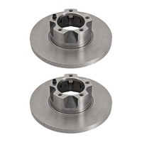 2 Bremsscheiben Voll Nicht BelüFtet Ø 281 Mm 20 Mm A.B.S. FüR U.A. Vw Lt