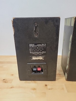 AKAI SW-7II 2 Way Speaker System Bookshelf 80W Vintage Japan | eBay