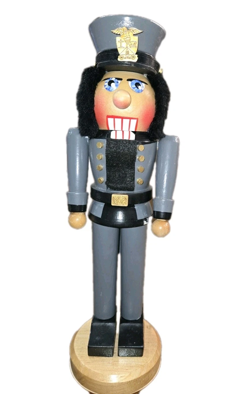 TRC Designs West Point Cadet Nutcracker - Signed Glenn Crider - Handmade USA
