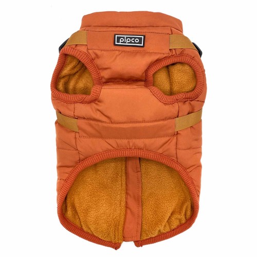 PIPCO PETS - Dog Puffer Jacket with In-Built Harness | Water Resistant Coat - Picture 3 of 20