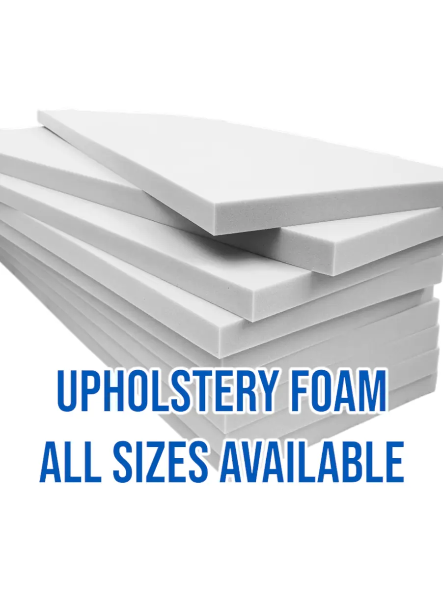 High Density Upholstery Foam - SELECT DESIRED SIZE from Drop-Down Menu