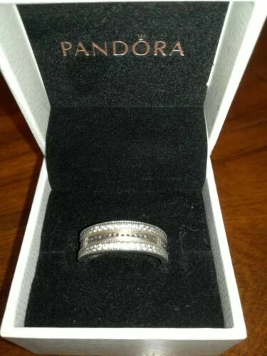 Anelli di lusso PANDORA in argento sterling pietra principale zircone