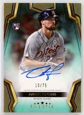 2024 Topps Five Star Autographs Aqua Andre Lipcius RC /75