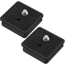 	2 Pieces 41 mm QR Release Plate Camera Tripod Ball Head Quick Release Plate	