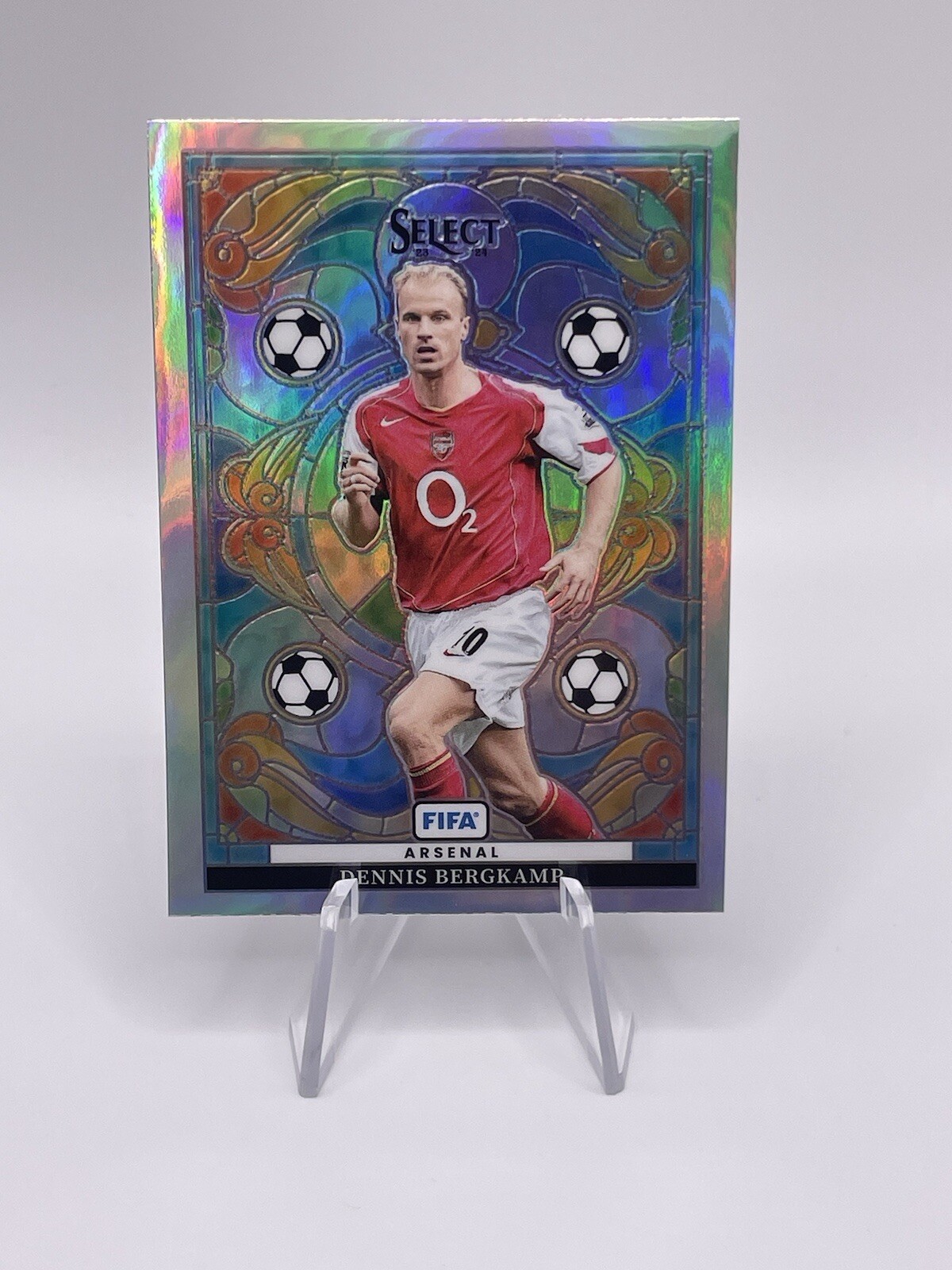 2023-24 Select FIFA - Dennis Bergkamp Stained Glass Case Hit SSP Arsenal