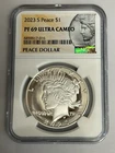 2023-S $1 Peace Silver Dollar NGC PF 69 UCAM Early Releases Peace Label W/OGP