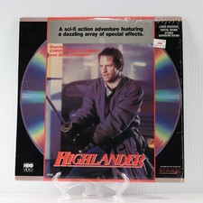 Highlander, Extended Play Laserdisc 1989 HBO Video in Open Shrink, Sean Connery