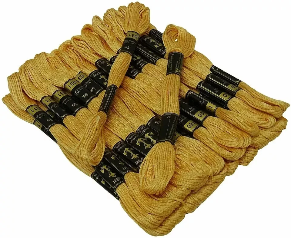 Hilo de anclaje trenzado algodón Skiens bordado a mano costura artesanía 8 m 25 piezas Foto 2 de 4