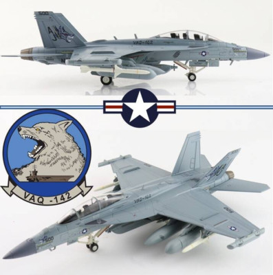Hobby Master 1/72 HA5158 EA-18G Growler USN VAQ-142 Gray Wolves USS G.R. Ford