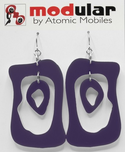 HIP MOD Fashion Statement Earrings - Gift For Her - Mid Century Retro Boho Art - Picture 19 of 23