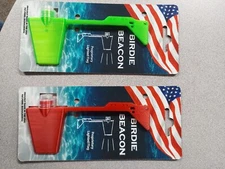 Trolling planer board lighted flag starboard and port side