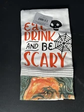 Kay Dee Designs H3903 Haunted Home Eat Drink and Be Scary Dual Purpose Towel
