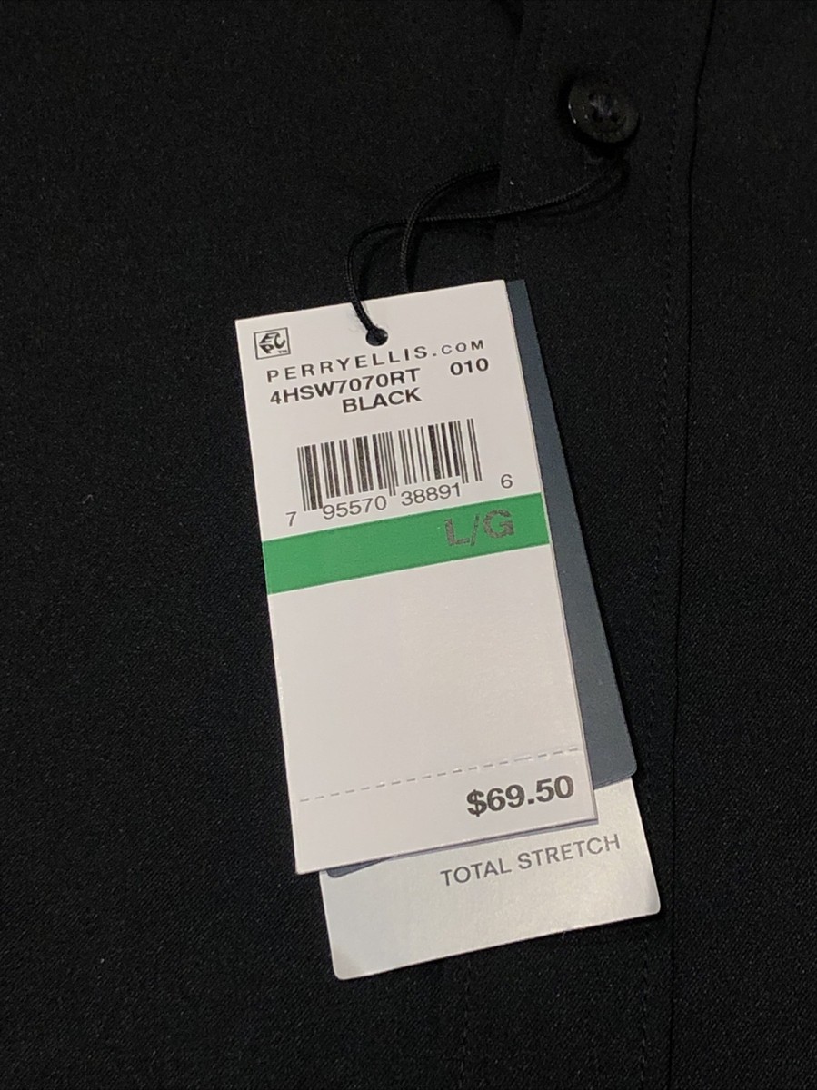 エル様 Perry Ellis Men's Ultra Soft Touch Slub Short Sleeve Polo Shirt
