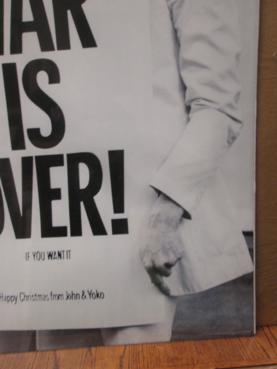 John Lennon Yoko Ono music artist Beatles War is over poster 15724