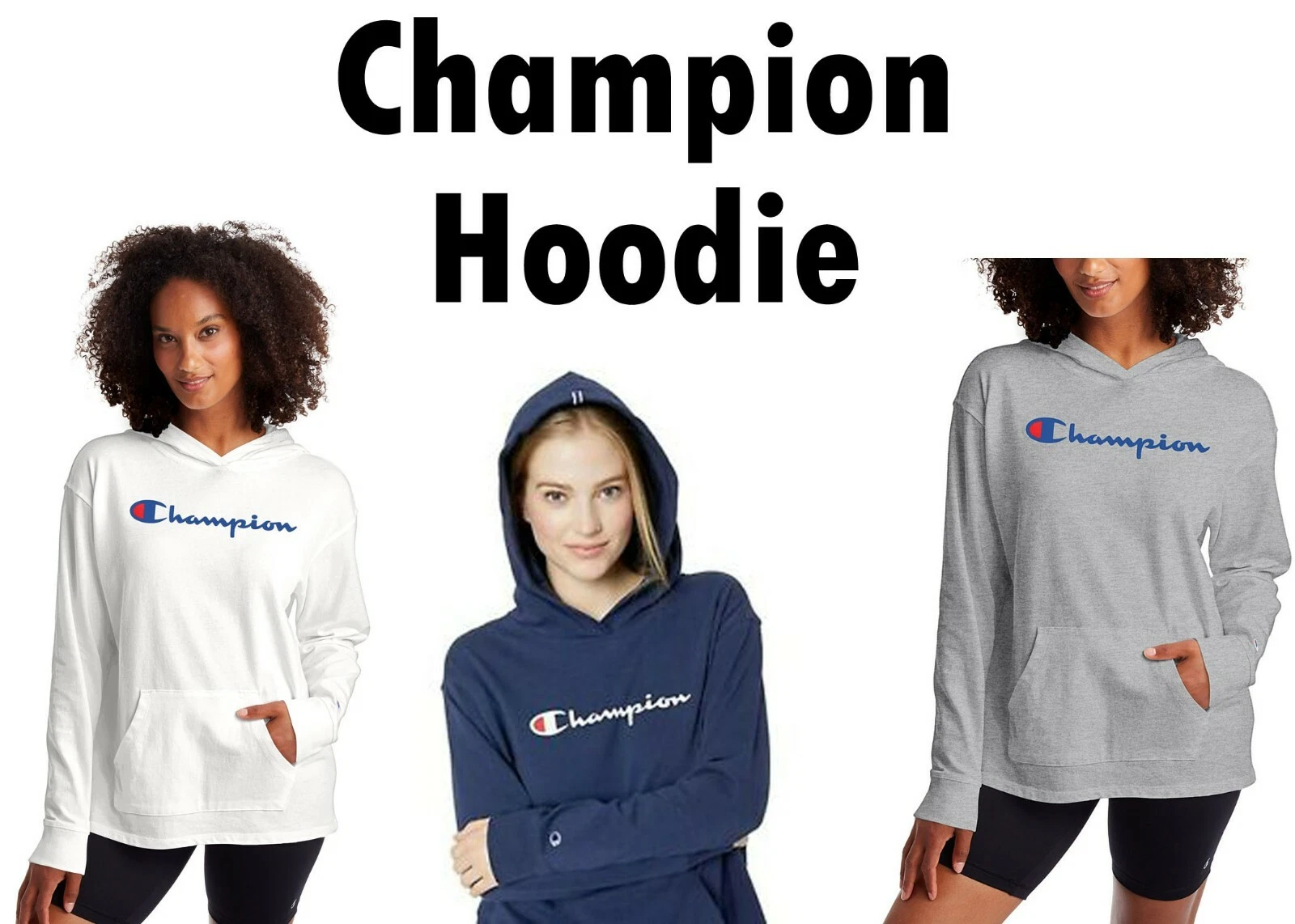 Champion Ladies' Mid-weight Jersey Pullover Hoodie-CHOOSE SZ&COLOR NEW!
