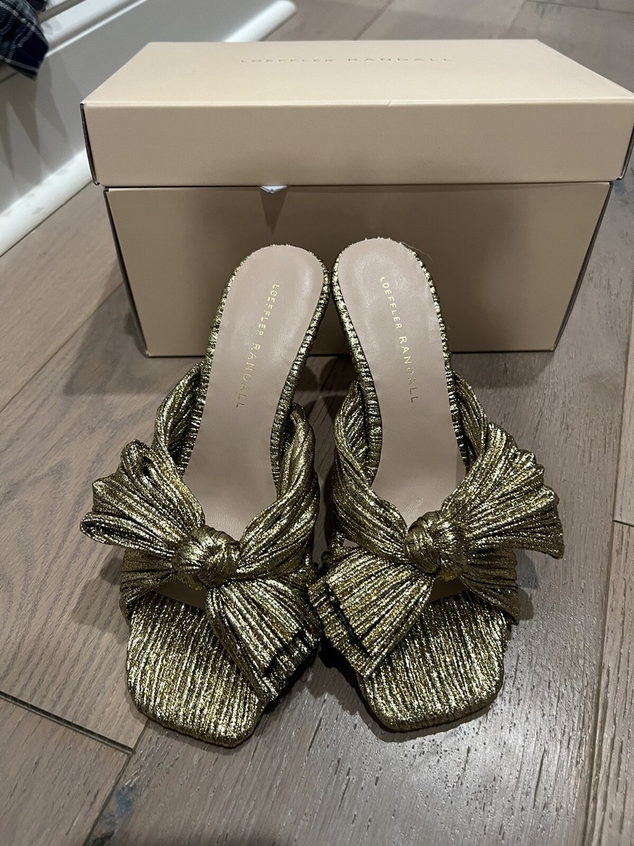 サンダル・ミュール Claudia Sandals - Loeffler Randall - Synthetic Leather - Gol Loeffler Randall Claudia Heel/ Platform Sandal Gold/Oro Size