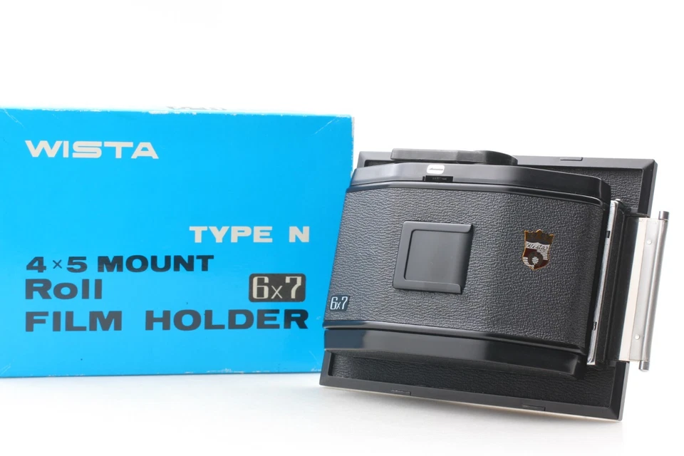 【TOP MINT in Box】 Wista Type N 4x5 Mount 6x7 Roll Film Holder Film Camera JAPAN - Image 3 of 4