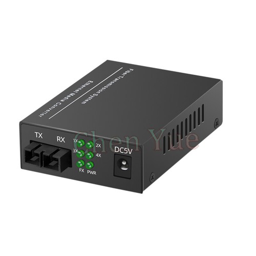 10/100M Single Mode Duplex Fiber Fiber Optic Media Converter 2 SC Fiber 4 RJ45 - 第 3/5 張圖片