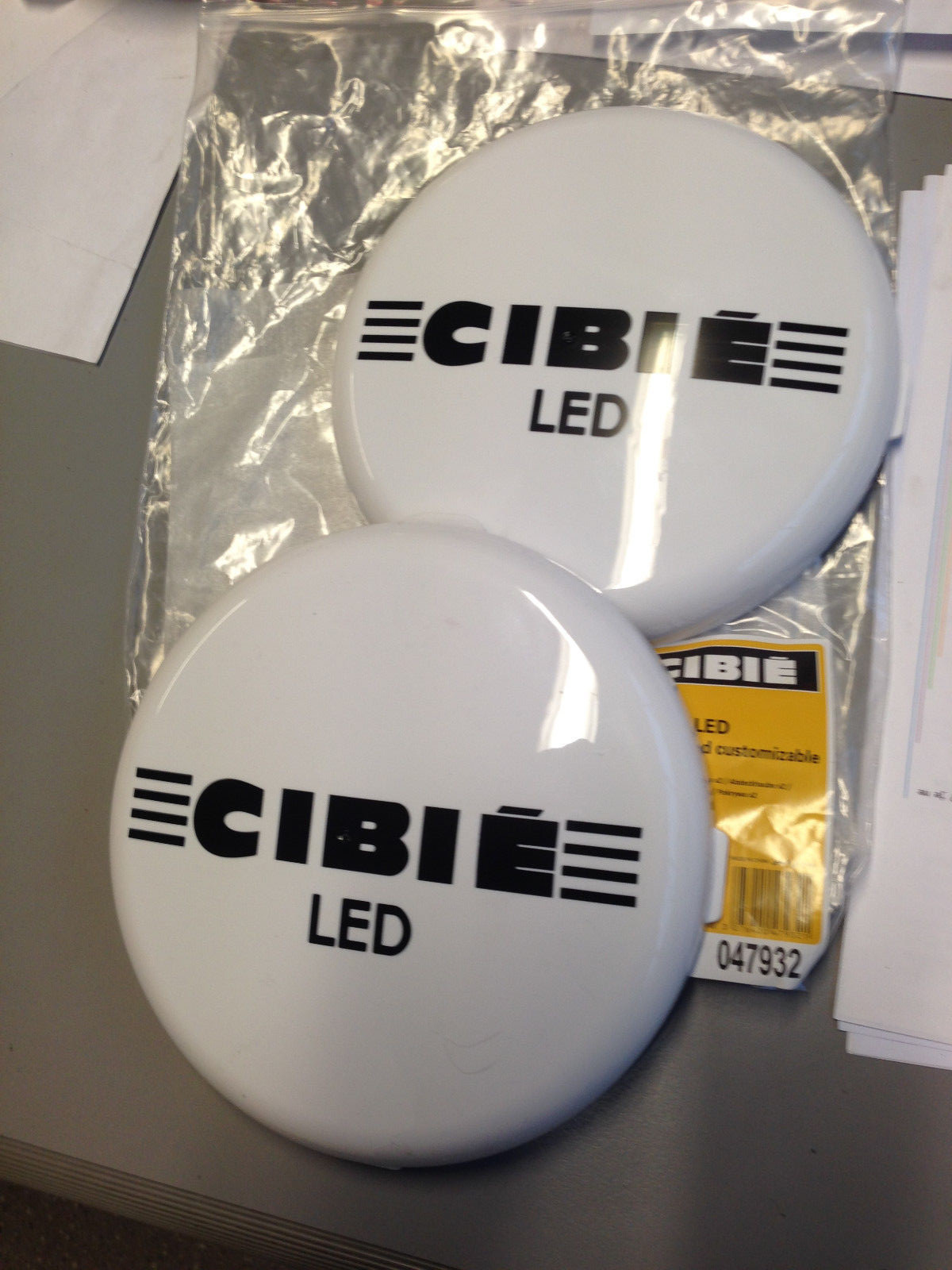 Double cache phare Cibie 195mm rigide pour antibrouillard longue portee