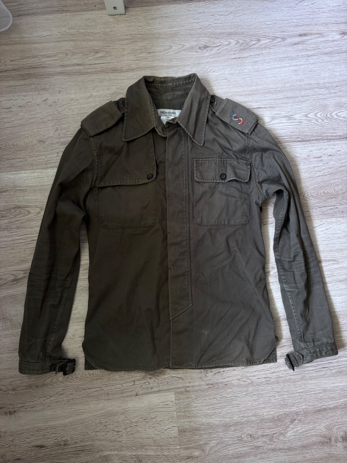 SAINT LAURENT Rarissima Giacca Camicia Militare YSL Epoca Tom Ford (2004) Made in Italy