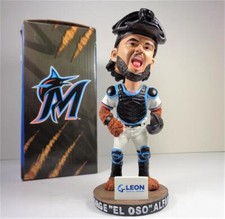 JORGE EL OSO ALFARO MIAMI MARLINS TEAM BOBBLEHEAD SPORTS FIGURE 2021 MLB SEASON