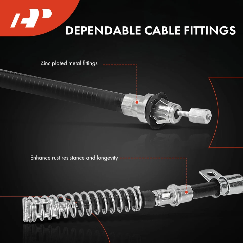 A-Premium 2xRear Parking Brake Cable for Ford Explorer Mercury Mountaineer 02-05 - Image 4 of 4