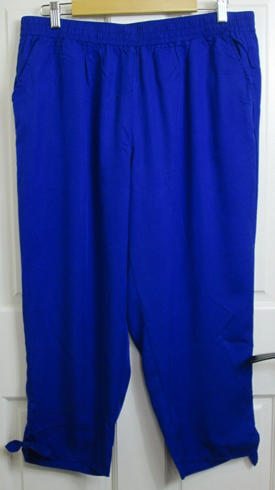 NWT Ruby Rd Baltic Blue Capri Pants Women Size 14 34x23 Pleated Pockets 79-31641
Opens in a new wind