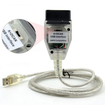 OBDII Code Reader K+DCAN USB Interface Diagnostic Cable with Switch For BMW