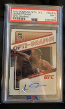 2022 Ufc Donruss Optic Edwards Auto Opti-Graph Auto #OGLEW PSA 9