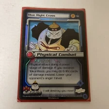 DBZ CCG Blue Right Cross HOLO FOIL Rare LIMITED 56 Dragon Ball Z Score TCG