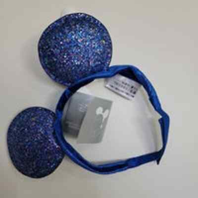 Disney Wishes Come True Blue Sparkle Adjustable Ears Headband Disney Minnie Mouse Ear Headband – Wishes Come True Blue  main image 4