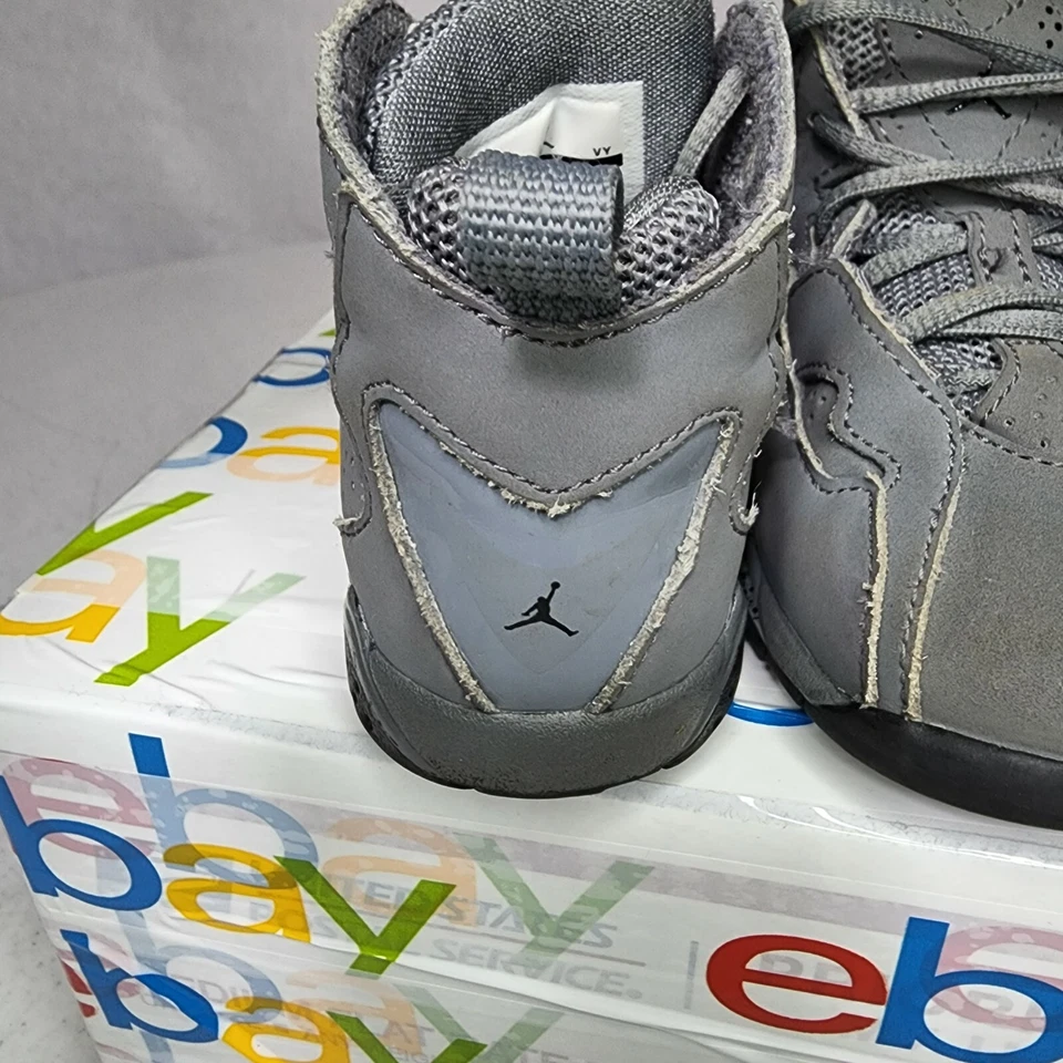 Nike Air Jordan True Flight BT Zapatos de Bebé Cuero Gris Tenis 7C 343797-027 Foto 2 de 4