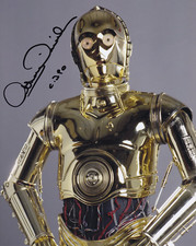 ANTHONY DANIELS signed autograph 20x25cm STAR WARS in person autograph ACOA