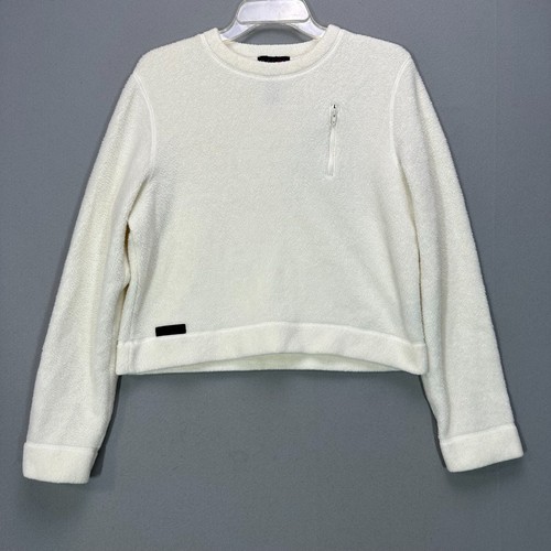 RRL, Vintage Ralph Ralph Lauren RRL Womens L Crop Fleece Pullover Sweatshirt Y2K 90s
