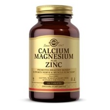 Calcium Magnesium Plus Zinc Tablets 100 Tabs By Solgar