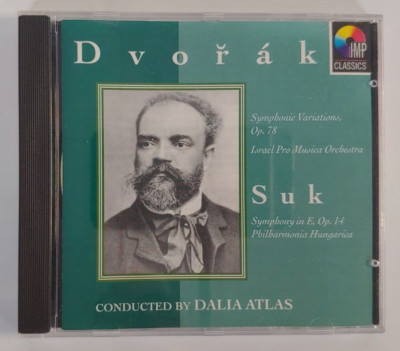 Dvorak CD, Symphonic Variations /Suk: Symphony in E, Conducted by Dalia Atlas