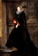 Ｏｉｌ　ｐａｉｎｔｉｎｇ Anthony van dyck - Marchesa Geronima Spinola youngwoman no framed @