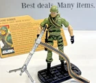 GI Joe 25th Anniversary SSGT. Rock N' Roll V2 Green fatigue 2007 Machine Gunner.