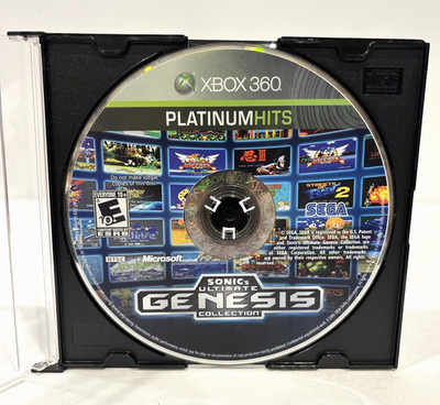 SONIC S ULTIMATE GENESIS COLLECTION MICROSOFT XBOX 360 GAME DISC ONLY 2009 SEGA