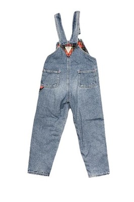 Vintage Oshkosh B'Gosh Overalls Denim with Plaid Size 7 | eBay
