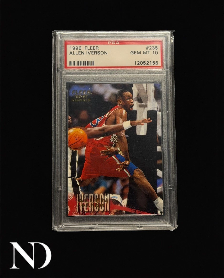 Allen Iverson Professional Sports Authenticator (PSA) Basketball
