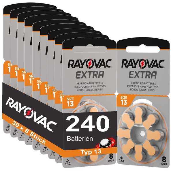 240 HöRgeräTebatterien Rayovac Extra Typ 13 15X8 StüCk-image