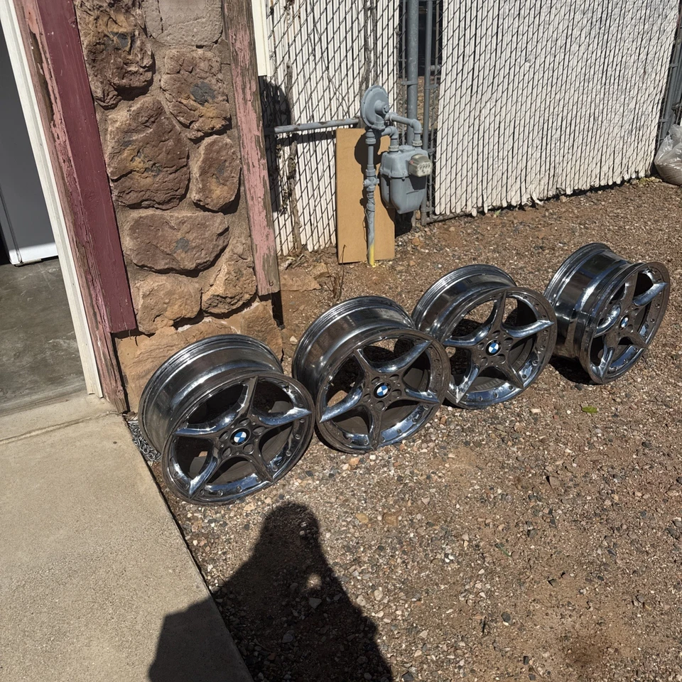 宝马 18 BBS 108 STAGGERED 原始设备制造商工厂车轮 E85 Z4 E86 E46 E36 Z3 M3 E88 F20 M1 — 第 2/4 张图片