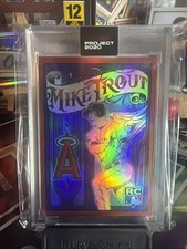 Topps PROJECT 2020 #400 - 2011 Mike Trout by Mister Cartoon FOIL SP SSP Rookie
