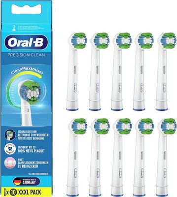 Oral-B Precision Clean Aufsteckbürsten für elektrische Zahnbürste, 10 Stück, mit