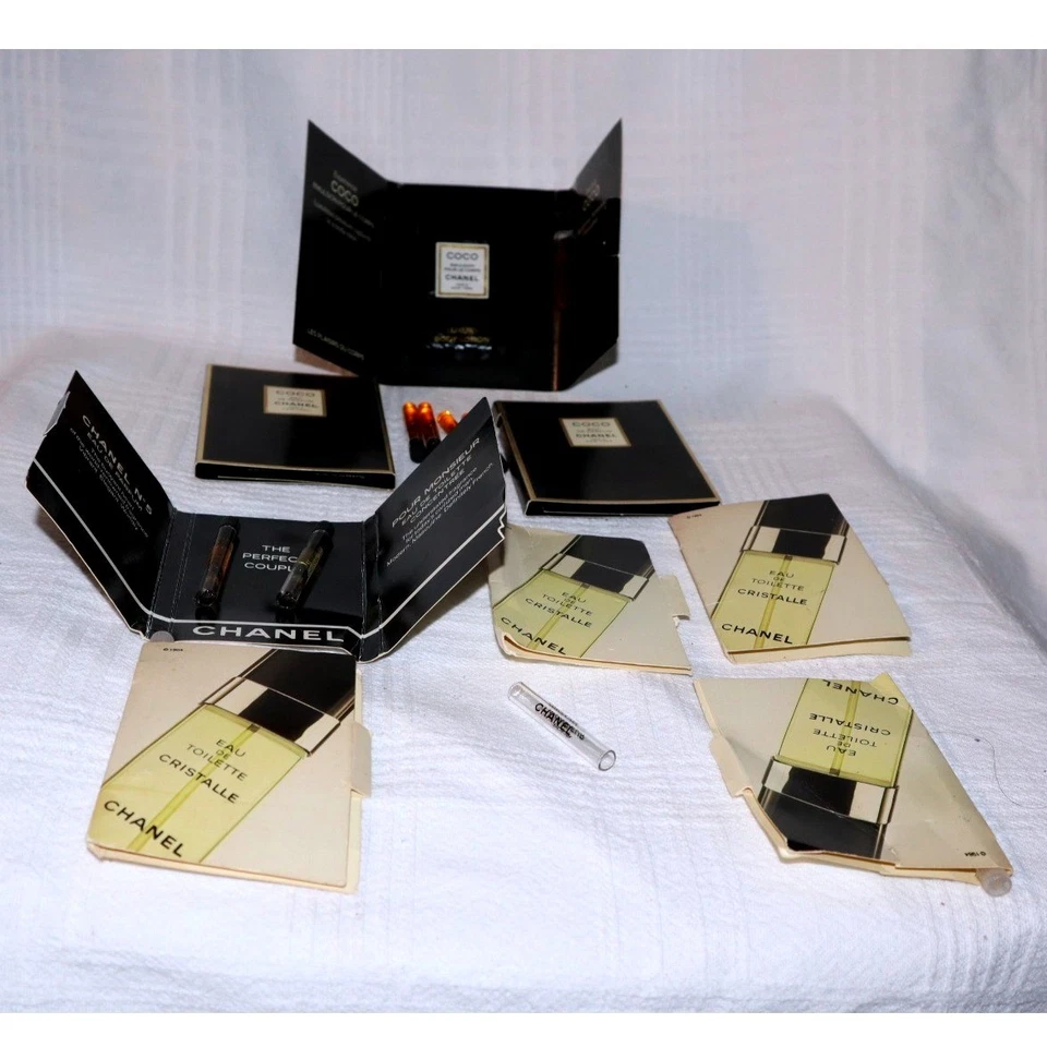 Vintage Chanel Nº 5, Coco, Cristalle, Pour Monsieur Eau De Parfum Samplers Nuevo sin Etiquetas Foto 4 de 4